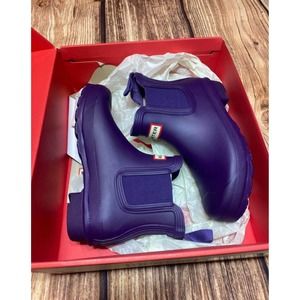 COPY - NEW in box Hunter short rain boots purple women’s size 5 US